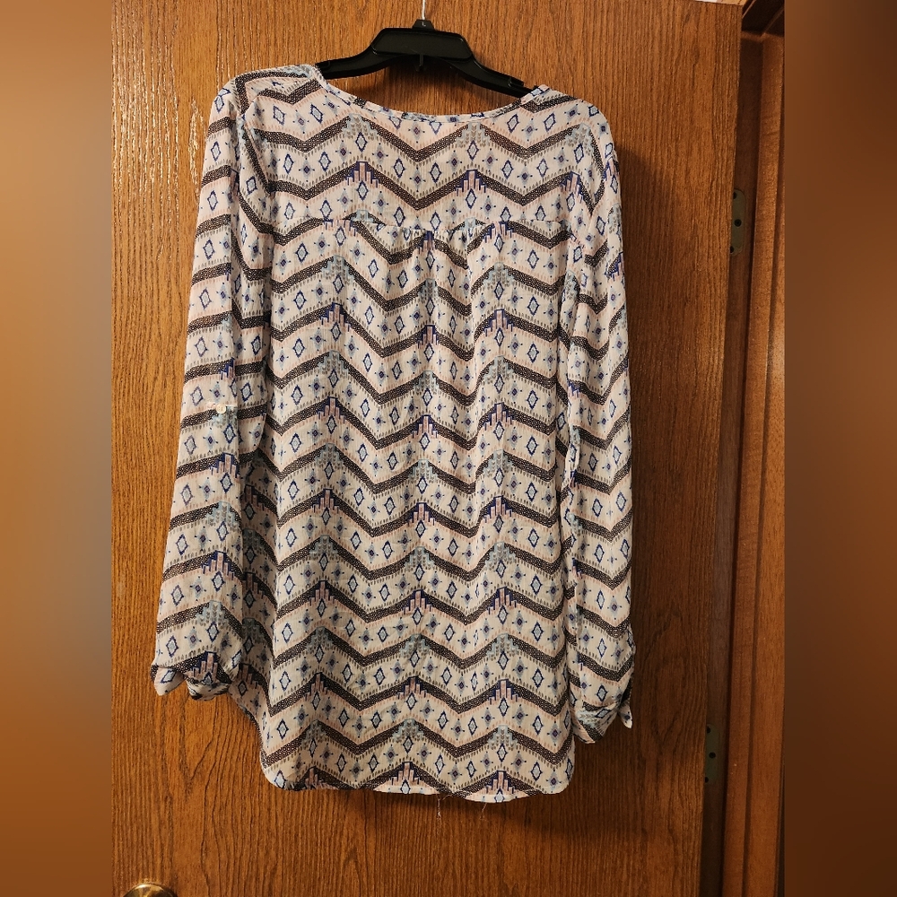 Sheer printed top